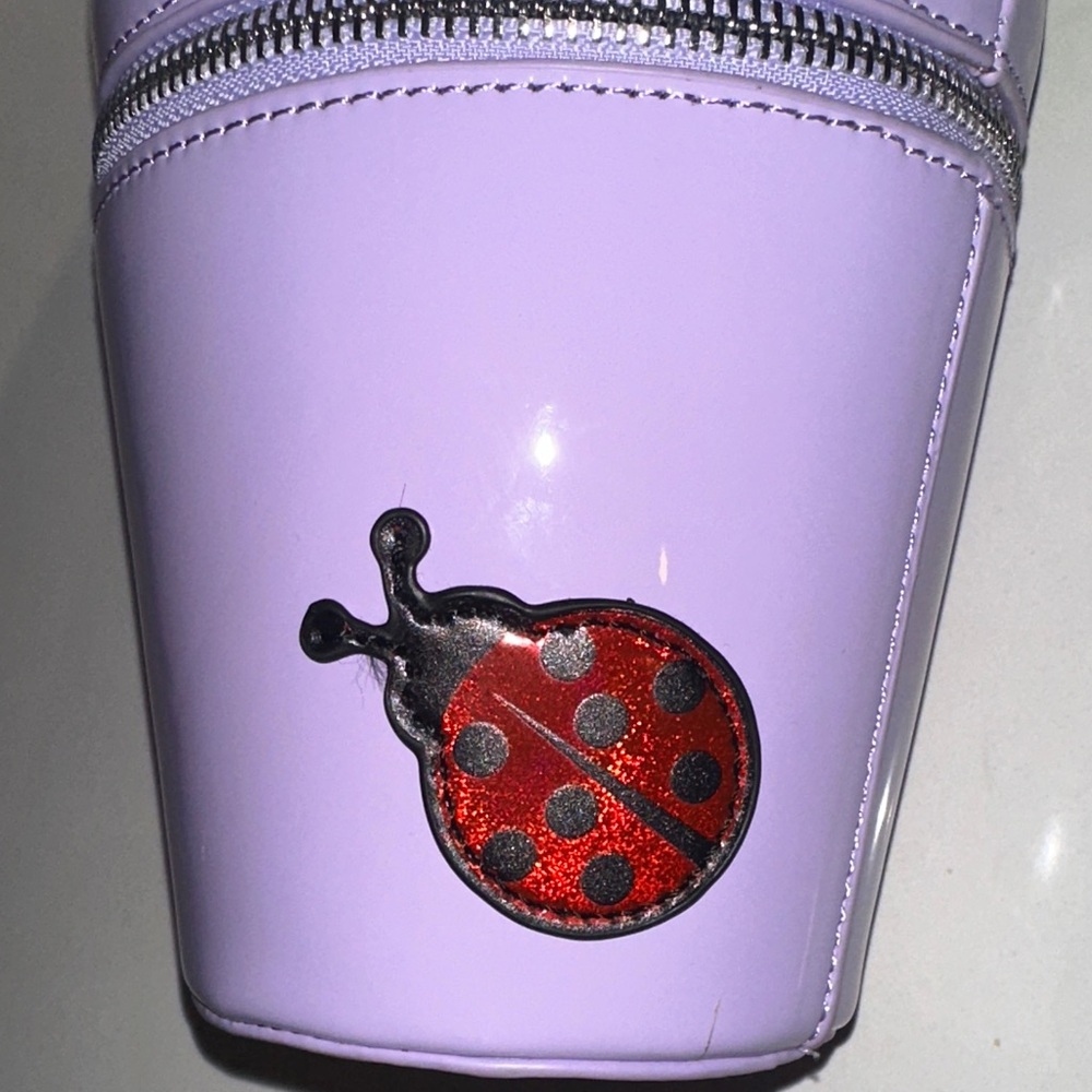 Delia’s Purple Pot with Green Cactus and Pink Flower - Picture 5 of 5